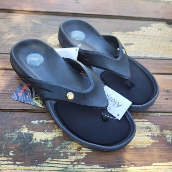 Hawaiian Jellys Slide Flip Flop Thong Flat Sandals Sz 11 - Picture 1 of 10